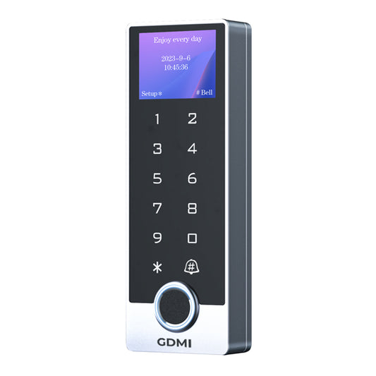 GDMI 3006 Standalone Access Control System – Fingerprint, RFID, PIN Code, Tuya App, LCD Screen, Touch Keypad, IP68 Waterproof