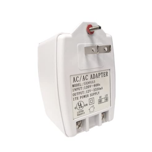 GDMI Power Transformer 12V AC 40 VA Plug in ULC Approved to 120V Good for Intercoms Systems,Security Products,Door Strike or Any Electronics That Work with 12V Ac Voltage